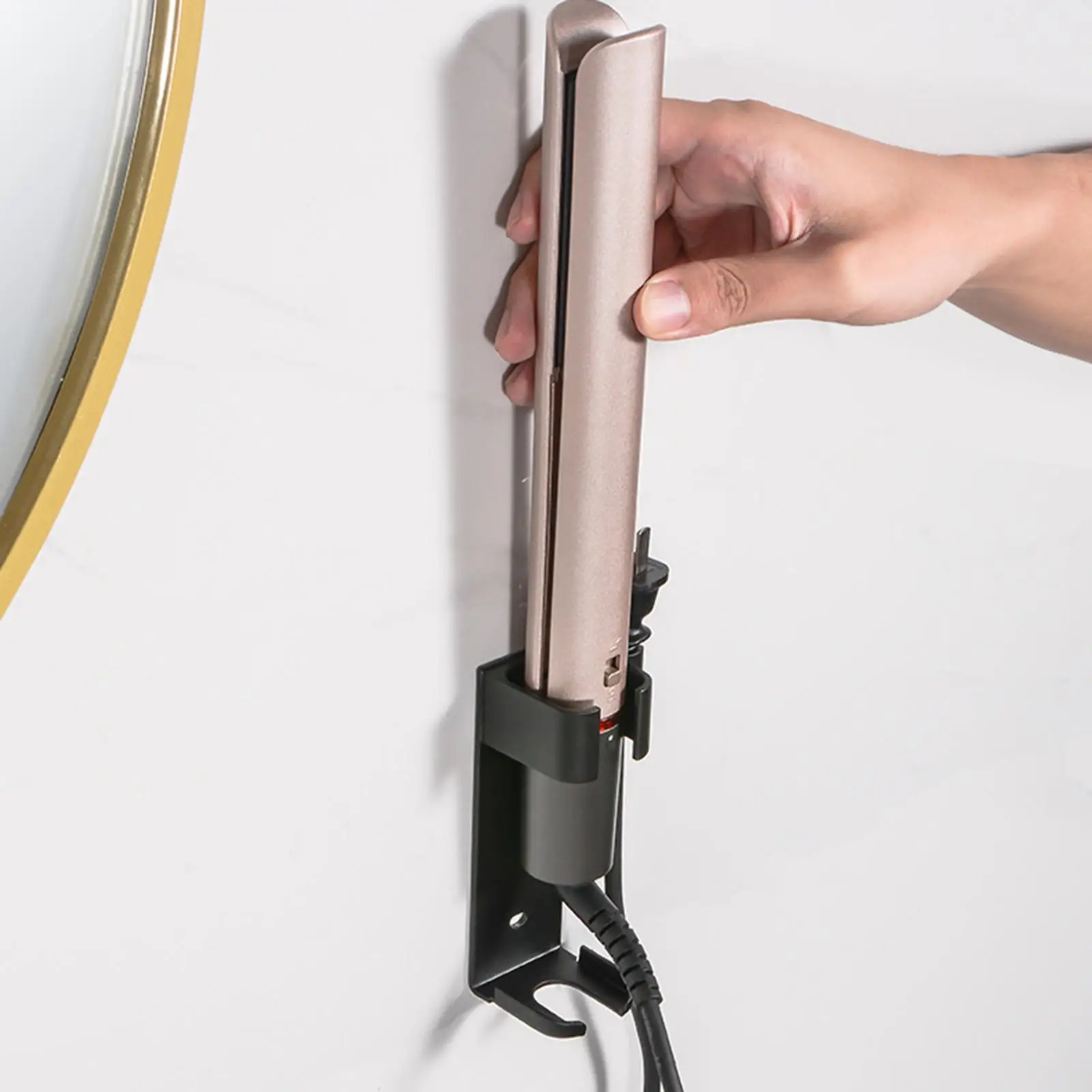 Выпрямитель для волос из алюминиевого сплава, подвесная стойка для волос в ванной комнате
Выпрямитель для волос из алюминиевого сплава, подвесная стойка для волос в ванной комнате