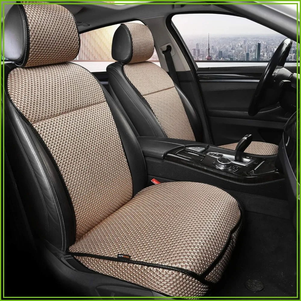 Luxury Breathable Car Seat Cover, Universal Fit for 95% Cars, SUVs, Pickups, 2PCS Beige
Luxury Breathable Car Seat Cover, Universal Fit for 95% Cars, SUVs, Pickups, 2PCS Beige