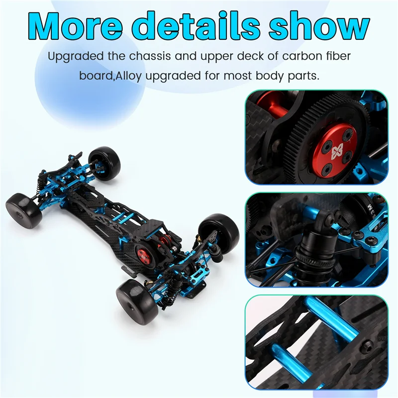 N03R-DIY RC Car Center Drive Drift Racing Frame 1/10 D5S RC Car Carbon Fiber Frame DIY KIT High Speed Racing Model
N03R-DIY RC Car Center Drive Drift Racing Frame 1/10 D5S RC Car Carbon Fiber Frame DIY KIT High Speed Racing Model