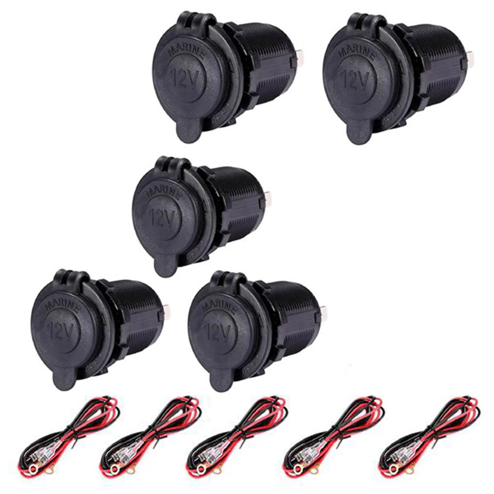 5Pcs 12V Power Waterproof Socket Car - Lighter Socket - Lighter Adapter for Marine ATV RV
5Pcs 12V Power Waterproof Socket Car - Lighter Socket - Lighter Adapter for Marine ATV RV