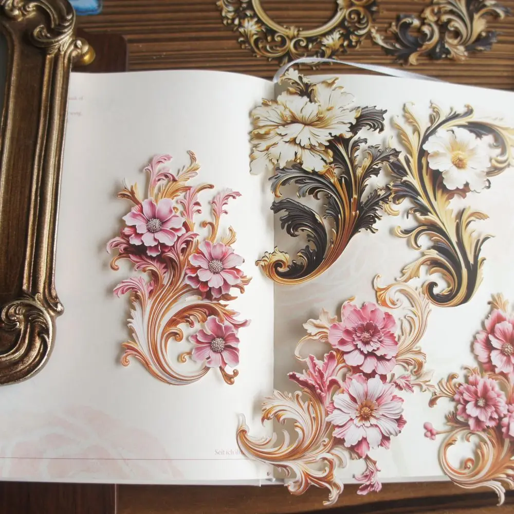 10 Sheet Elegant Metal Flower Border Background Design Craft Paper Gift Message Card Scrapbooking DIY Decoration
10 Sheet Elegant Metal Flower Border Background Design Craft Paper Gift Message Card Scrapbooking DIY Decoration