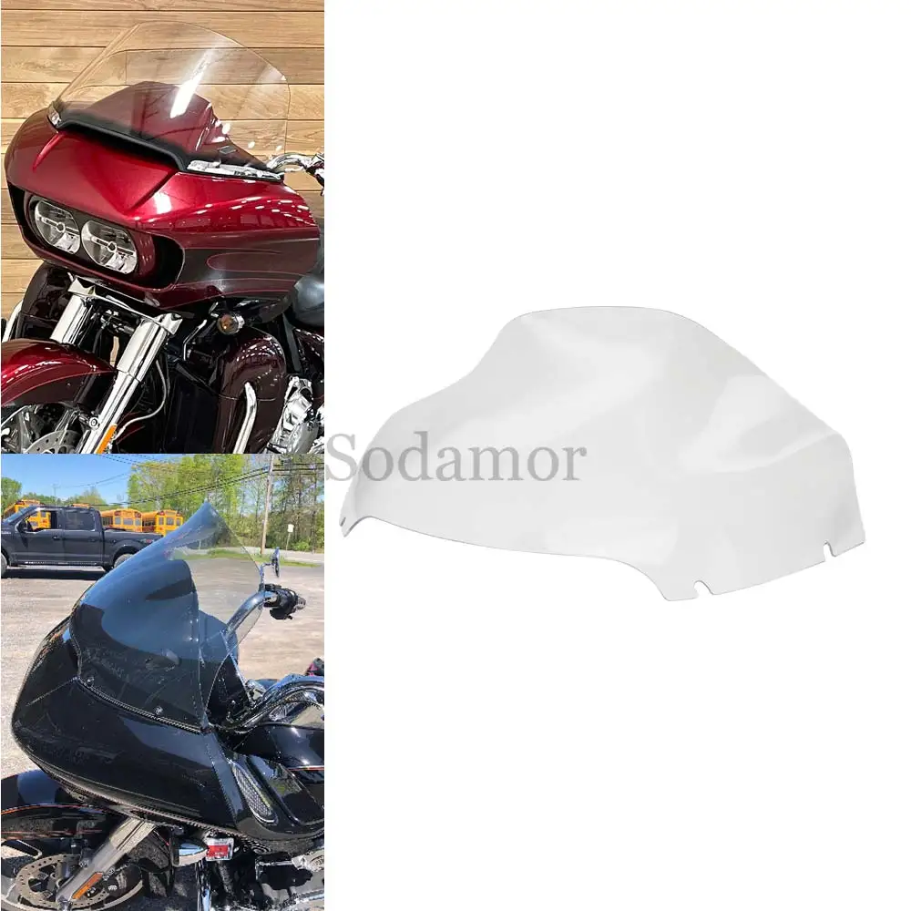 13" Clear Motorcycle Fairing Windshield Windscreen Wind Deflector For Harley Road Glide Special ST Ultra CVO/SE Limited 2015-24
13" Clear Motorcycle Fairing Windshield Windscreen Wind Deflector For Harley Road Glide Special ST Ultra CVO/SE Limited 2015-24