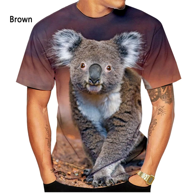 Summer Fashion Koala Bear 3D Printed T-Shirt Funny Cute Animal Tshirt Streetwear Party Short Sleeve Leisure Harajuku T-Shirts
Summer Fashion Koala Bear 3D Printed T-Shirt Funny Cute Animal Tshirt Streetwear Party Short Sleeve Leisure Harajuku T-Shirts