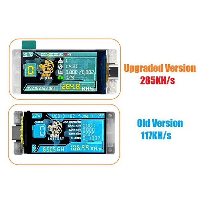 Classic-2Pcs Nerdminer 285KH/S BTC Solo Lottery Miner With Case Bitcoin Crypto Miner Wifi Connection Low Power Nerd Miner
Classic-2Pcs Nerdminer 285KH/S BTC Solo Lottery Miner With Case Bitcoin Crypto Miner Wifi Connection Low Power Nerd Miner