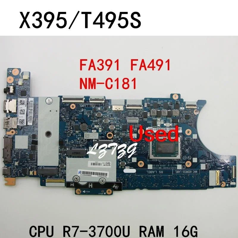 NM-C181 для Lenovo ThinkPad X395 T495S, материнская плата для ноутбука, процессор R7-3700U, оперативная память 16 ГБ FRU 02DM207 02DM212 02DM217
NM-C181 для Lenovo ThinkPad X395 T495S, материнская плата для ноутбука, процессор R7-3700U, оперативная память 16 ГБ FRU 02DM207 02DM212 02DM217