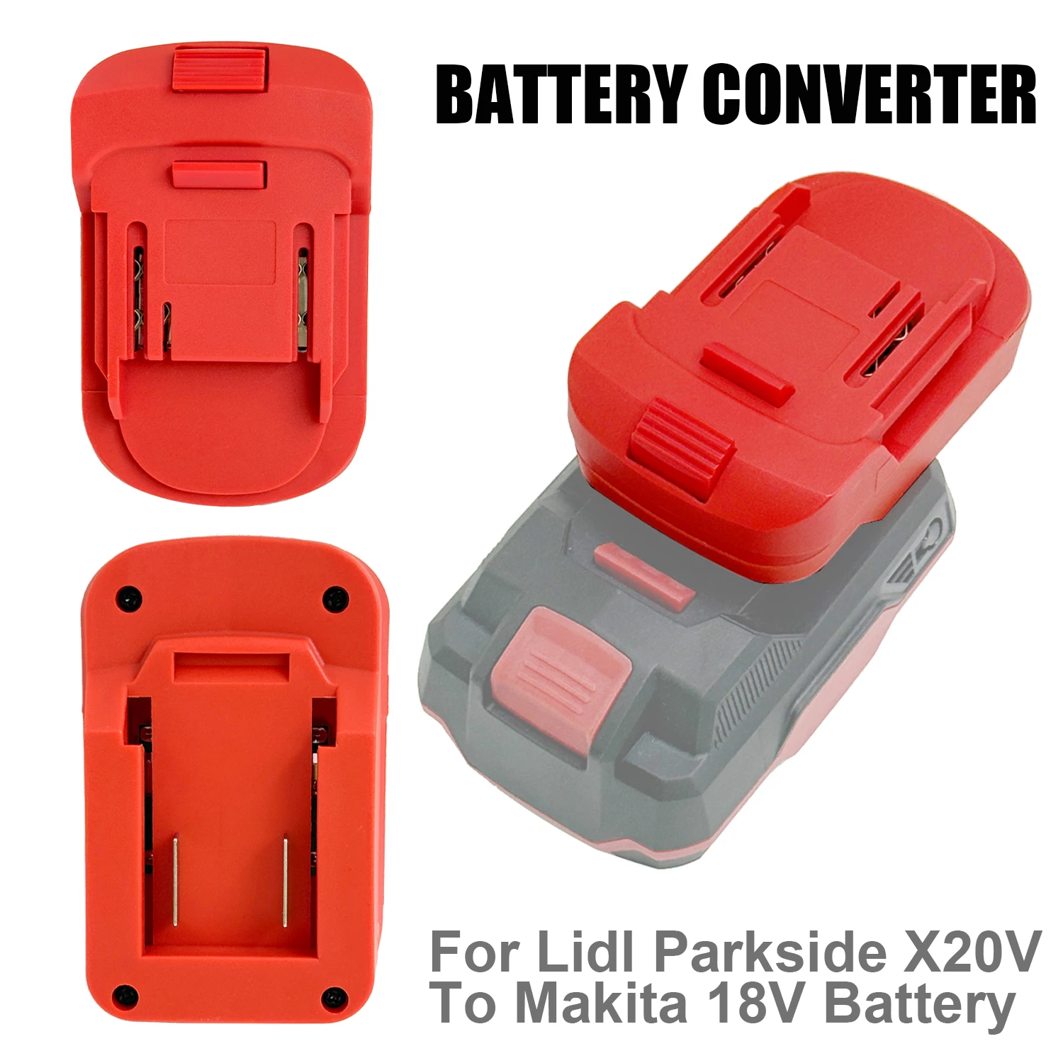 NEW Battery Adapter for Makita 18V LXT Li-ion tools to Lidl Parkside X20V Li-ion Battery Adapter Converter Power Tool Accessory
NEW Battery Adapter for Makita 18V LXT Li-ion tools to Lidl Parkside X20V Li-ion Battery Adapter Converter Power Tool Accessory