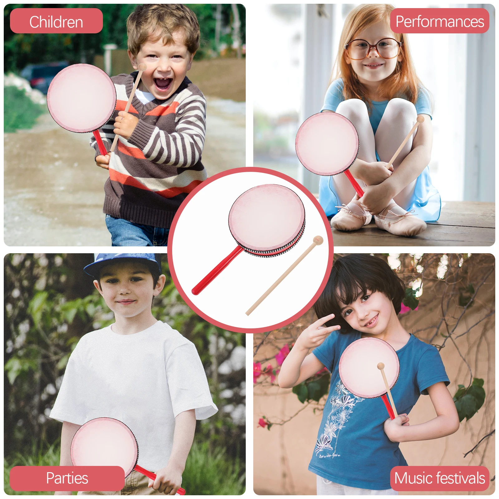 1Set Hand Drum Kids Wooden Instrument Beginner Durable Educational Musical Percussion Drum Stick Kids Hand Drums
1Set Hand Drum Kids Wooden Instrument Beginner Durable Educational Musical Percussion Drum Stick Kids Hand Drums