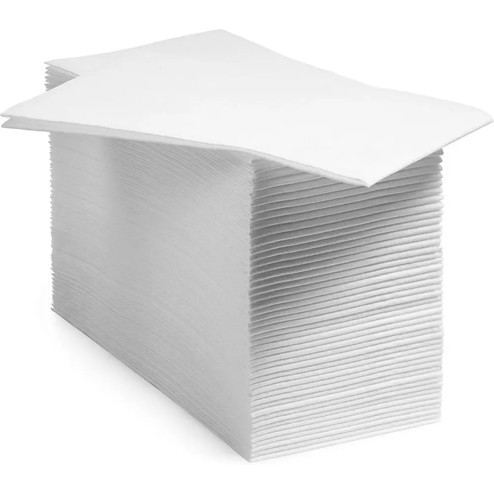 50-Pack Disposable Bathroom Napkins | 12 x 17 Single-Use Premium Linen-Feel Towels, White, Made in USA
50-Pack Disposable Bathroom Napkins | 12 x 17 Single-Use Premium Linen-Feel Towels, White, Made in USA