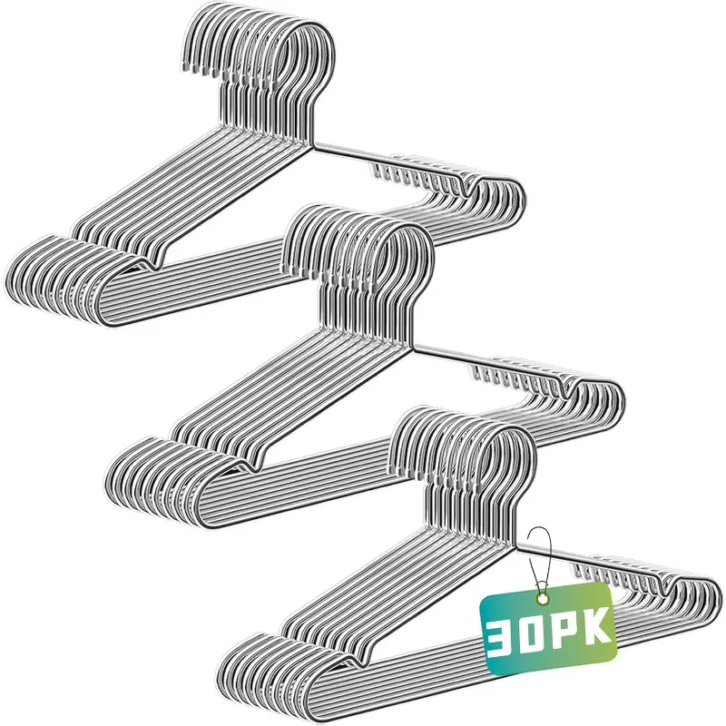 30 упаковок сверхпрочных проволочных вешалок, экономящих пространство, нержавеющая сталь, серебро, 16,5-дюймовая вешалка для одежды для организации гардероба
30 упаковок сверхпрочных проволочных вешалок, экономящих пространство, нержавеющая сталь, серебро, 16,5-дюймовая вешалка для одежды для организации гардероба