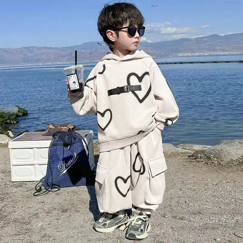 Boys Clothing Set Spring and Autumn New Style Children's Casual Hooded Sweatshirt+Pants 2-piece Set Kids Tracksuits
Boys Clothing Set Spring and Autumn New Style Children's Casual Hooded Sweatshirt+Pants 2-piece Set Kids Tracksuits