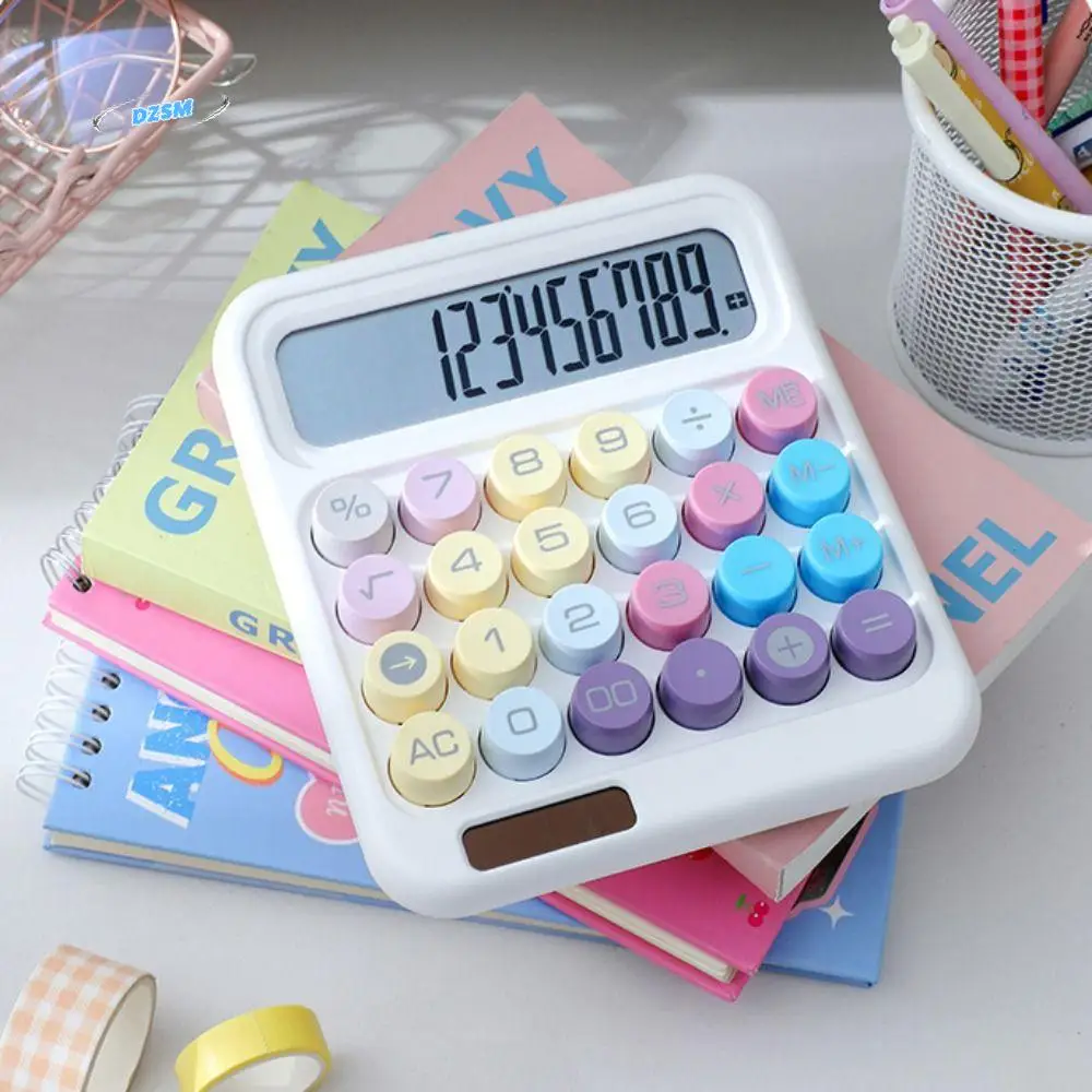 Large LCD Display Mechanical Calculator High Sensitivity Button Candy Colored 12 Digit Calculator High Beauty Big Round Button
Large LCD Display Mechanical Calculator High Sensitivity Button Candy Colored 12 Digit Calculator High Beauty Big Round Button