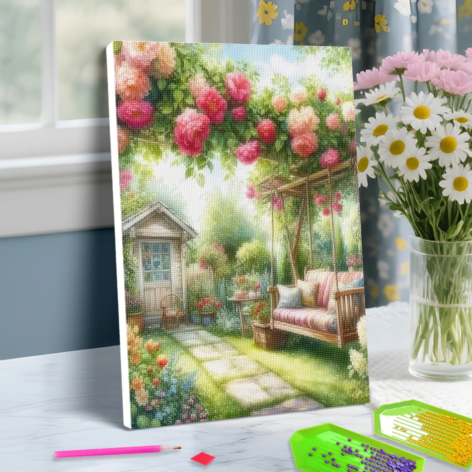 SDOYUNO 5D Diamond Painting family garden Full Square/Round Drill For Beginner 20X30cm ready frame 5D Diamond Pictures Wall Art
SDOYUNO 5D Diamond Painting family garden Full Square/Round Drill For Beginner 20X30cm ready frame 5D Diamond Pictures Wall Art