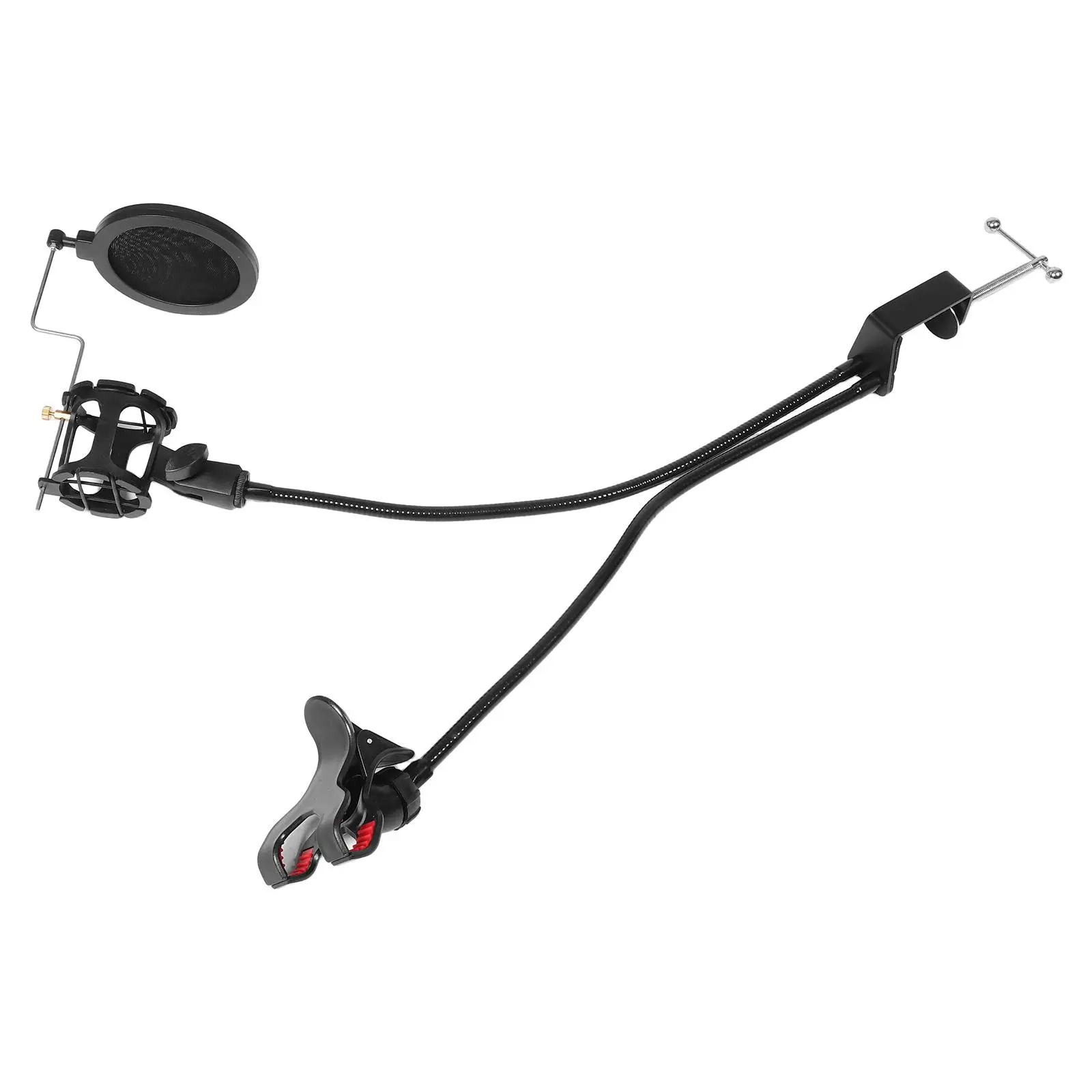 Dual Gooseneck Mobile Phone Live Broadcast St Mic Holder Lightweight Flexible Noise Reduction Pop Filter Stable Rotation
Dual Gooseneck Mobile Phone Live Broadcast St Mic Holder Lightweight Flexible Noise Reduction Pop Filter Stable Rotation