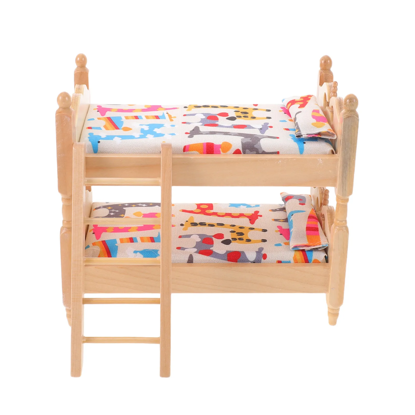 Miniature Dollhouse Bunk Bed 1:12 Scale Wooden Double Layer Ladder Bedroom Furniture Mini House Accessories for Creative Pretend
Miniature Dollhouse Bunk Bed 1:12 Scale Wooden Double Layer Ladder Bedroom Furniture Mini House Accessories for Creative Pretend