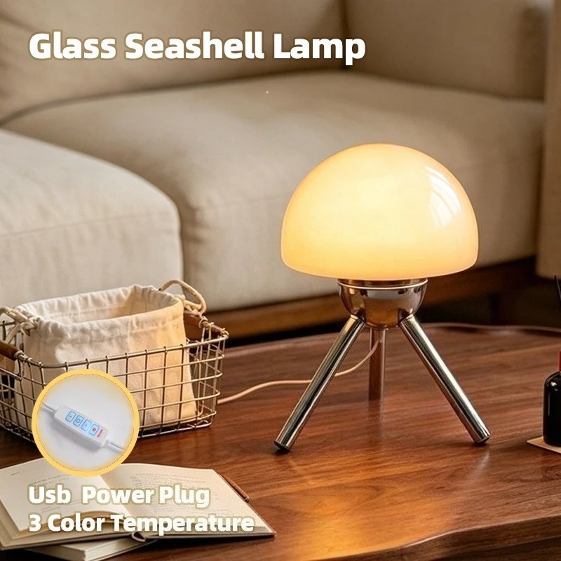 Bauhaus Mid-Century Glass Mushroom Table Lamp Nordic Ins Girls Style Retro Modern Bedroom Bedside Ambient Decor Light
Bauhaus Mid-Century Glass Mushroom Table Lamp Nordic Ins Girls Style Retro Modern Bedroom Bedside Ambient Decor Light