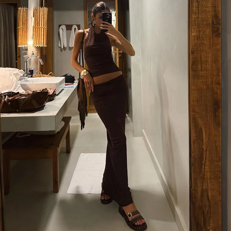 Summer Solid Basic Skirts Two Piece Sets Women Outfits Sexy Hater Tank Tops and Low Waist Skirts Holidays Party Dress Sets 2025
Summer Solid Basic Skirts Two Piece Sets Women Outfits Sexy Hater Tank Tops and Low Waist Skirts Holidays Party Dress Sets 2025