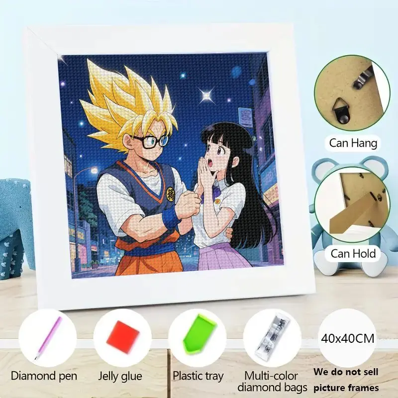 1 шт. Полный дрель 5D DIY Набор для алмазной живописи, Dragon Ball Z Super Anime Gohan & Videl Студенческая пара Романтический ночной город Звездный Sk
1 шт. Полный дрель 5D DIY Набор для алмазной живописи, Dragon Ball Z Super Anime Gohan & Videl Студенческая пара Романтический ночной город Звездный Sk