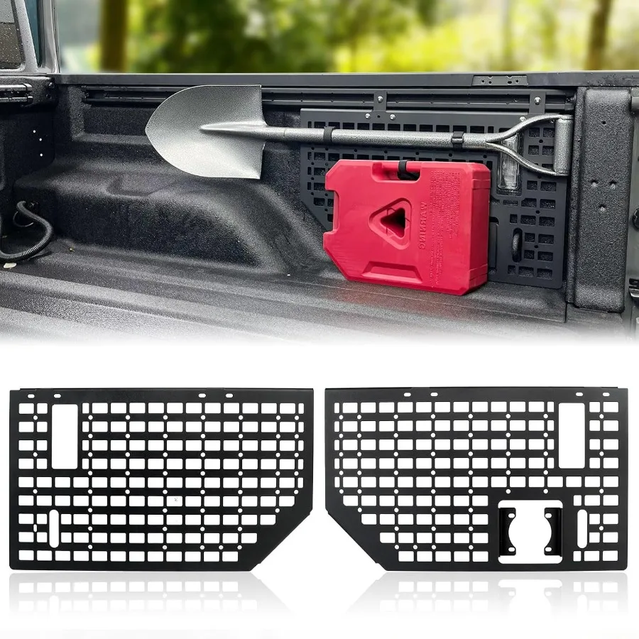 MAIKER боковая кровать Molle Panel Rack System Cargo Storage Organizer для Gladiator JT 20192023 Durable, 2 шт., модульное хранилище Soluti 
MAIKER боковая кровать Molle Panel Rack System Cargo Storage Organizer для Gladiator JT 20192023 Durable, 2 шт., модульное хранилище Soluti