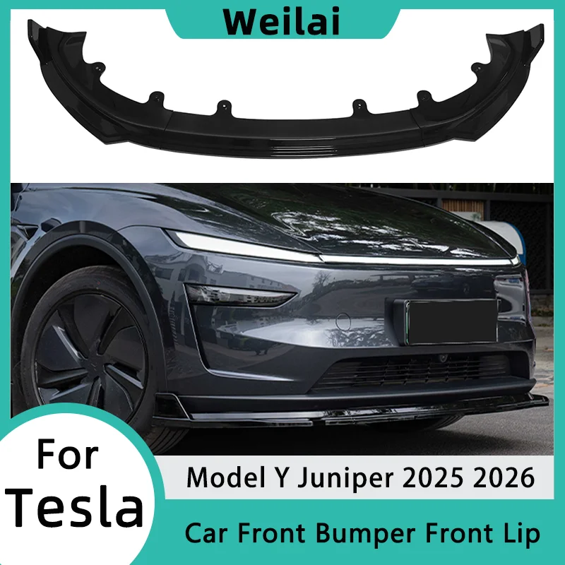 For Tesla Model Y Juniper 2025 2026 Front Bumper Lip Guard Spoiler Splitter Lips Air Dams Chin Body Kits Car Accessories 3PCS
For Tesla Model Y Juniper 2025 2026 Front Bumper Lip Guard Spoiler Splitter Lips Air Dams Chin Body Kits Car Accessories 3PCS