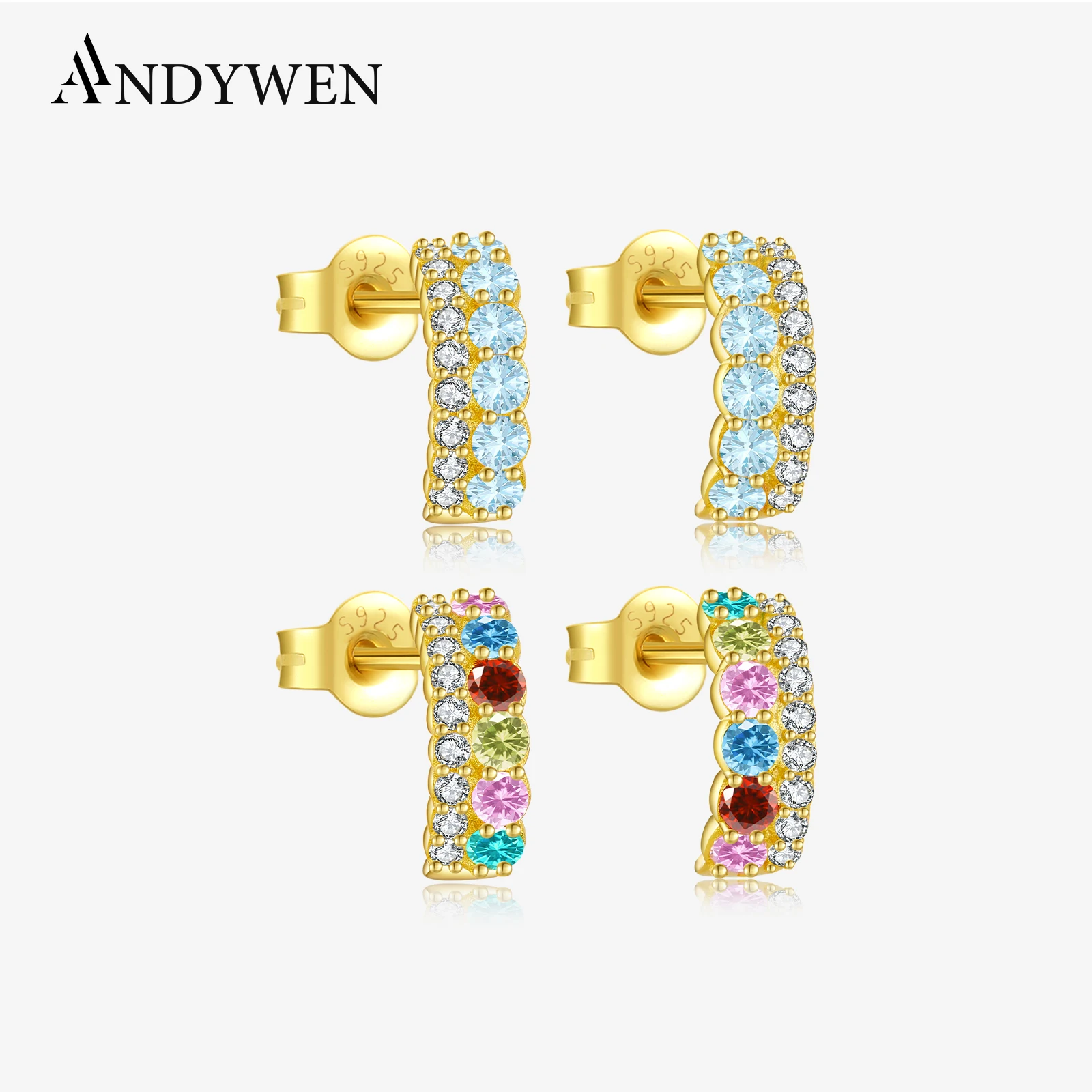 ANDYWEN, круглые серьги-гвоздики из стерлингового серебра 925 пробы с цветным цирконом, женские роскошные винтажные романтические ювелирные изделия, подарок на День Святого Валентина 2020, подарок
ANDYWEN, круглые серьги-гвоздики из стерлингового серебра 925 пробы с цветным цирконом, женские роскошные винтажные романтические ювелирные изделия, подарок на День Святого Валентина 2020, подарок