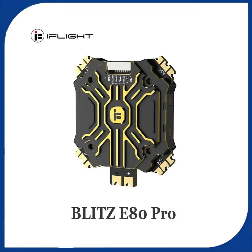 IFlight BLITZ E80 Pro 4-IN-1 ESC (G2) Featuring 35x35mm Mounting Holes Top Pick for RC FPV Racing Drone Parts
IFlight BLITZ E80 Pro 4-IN-1 ESC (G2) Featuring 35x35mm Mounting Holes Top Pick for RC FPV Racing Drone Parts