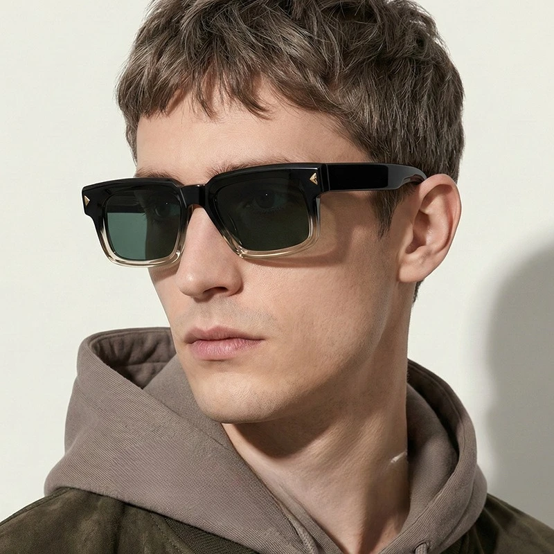New Men's Polarized UV-protective Square Sunglasses Acetate Sun Protection Unique Studded Sunglasses
New Men's Polarized UV-protective Square Sunglasses Acetate Sun Protection Unique Studded Sunglasses