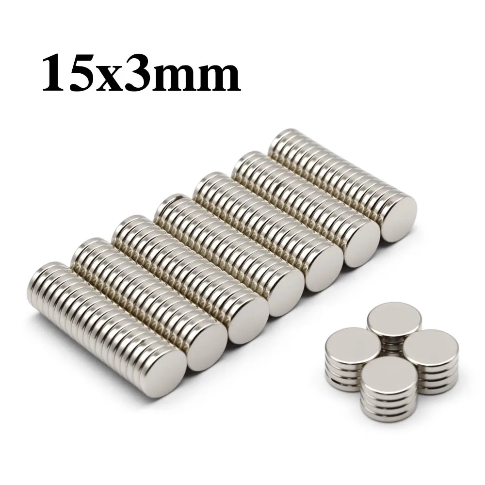 15x3mm Super Powerful Round Magnet Neodymium Magnet NdfeB N35 Strong Permanent Magnetic imanes Refrigerator Magnet
15x3mm Super Powerful Round Magnet Neodymium Magnet NdfeB N35 Strong Permanent Magnetic imanes Refrigerator Magnet
