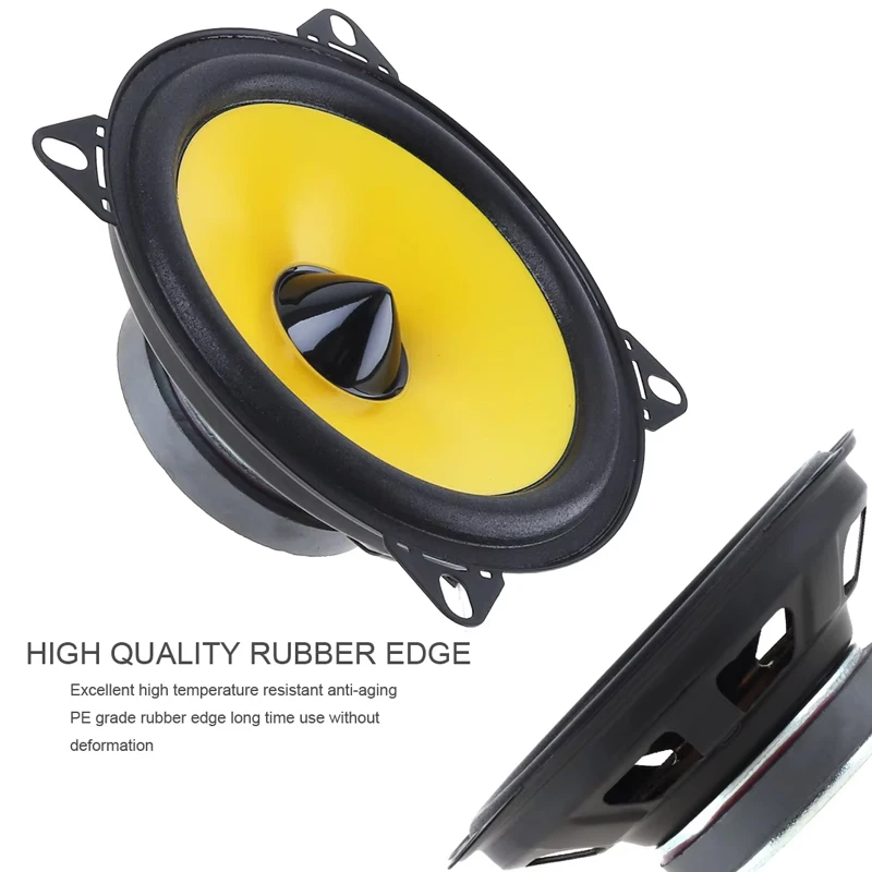 2Pcs Universal 12V Car Audio Speaker 4 Inch Easy Installation Maintain Full Range Loudspeaker
2Pcs Universal 12V Car Audio Speaker 4 Inch Easy Installation Maintain Full Range Loudspeaker