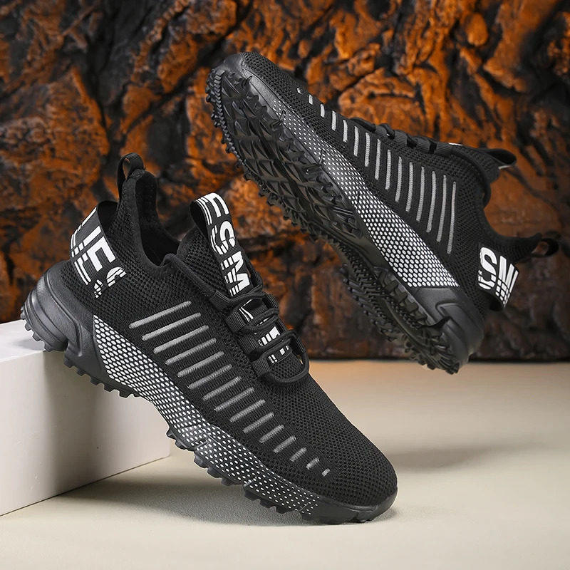 Мужская повседневная спортивная обувь с сетчатой шнуровкой, круглым носком, круглым носком, легкой мягкой подошвой и удобными летними кроссовками
Мужская повседневная спортивная обувь с сетчатой шнуровкой, круглым носком, круглым носком, легкой мягкой подошвой и удобными летними кроссовками