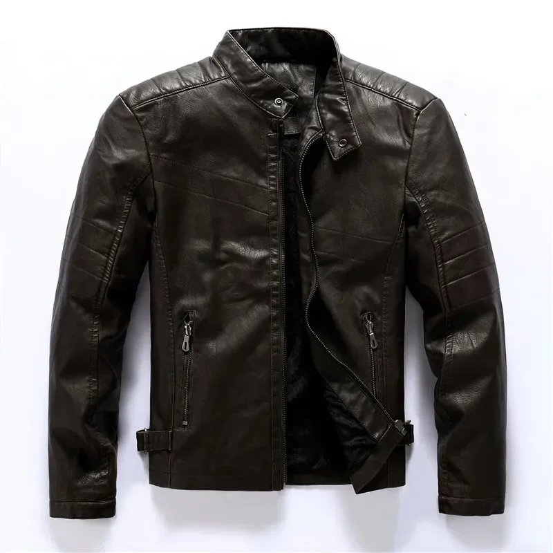 Autumn Winter Mens Leather Jacket Men Fashion Motorcycle PU Leather Jackets and Coats Casual Outwear Men Clothing Black Blrown
Autumn Winter Mens Leather Jacket Men Fashion Motorcycle PU Leather Jackets and Coats Casual Outwear Men Clothing Black Blrown