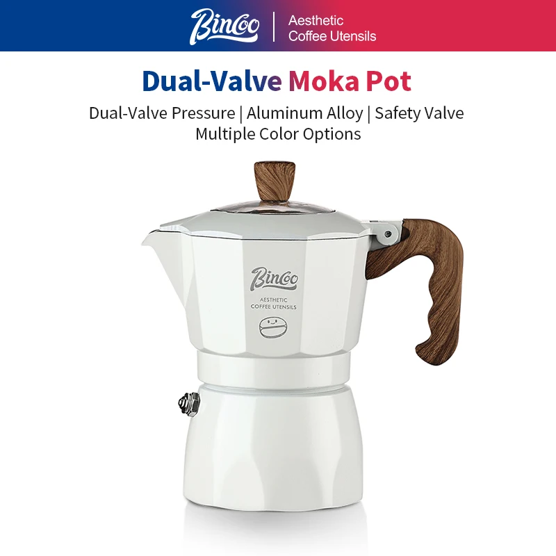 Bincoo Heated Dual Valve Moka Pot, Italian Espresso Maker, Portable Coffee Machine for Home/Office/Outdoor
Bincoo Heated Dual Valve Moka Pot, Italian Espresso Maker, Portable Coffee Machine for Home/Office/Outdoor