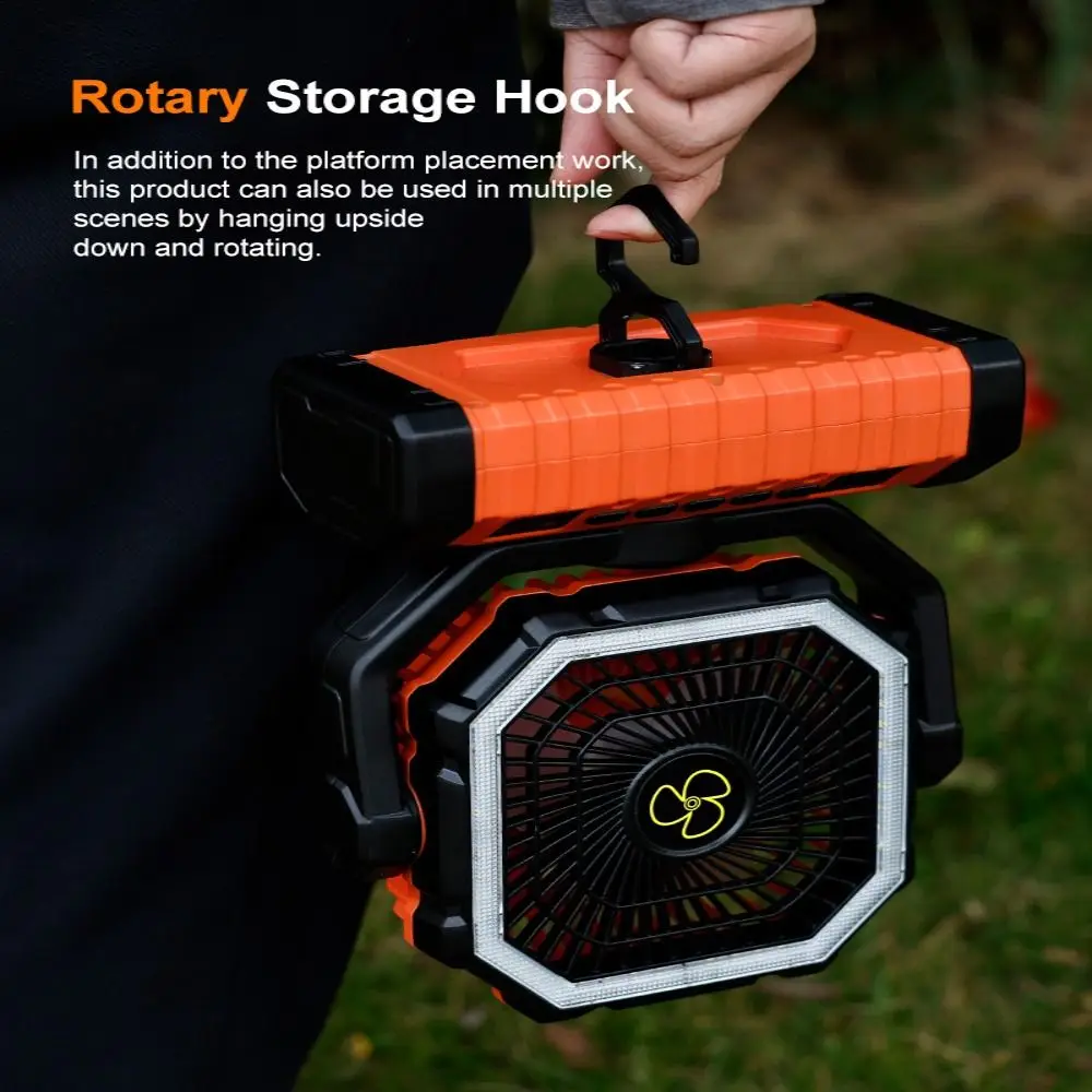 Multi-functional Portable Camping Fan 20000mAh Long-Lasting Battery Outdoor Tent Fans 270° Rotation with Hanging Hook
Multi-functional Portable Camping Fan 20000mAh Long-Lasting Battery Outdoor Tent Fans 270° Rotation with Hanging Hook