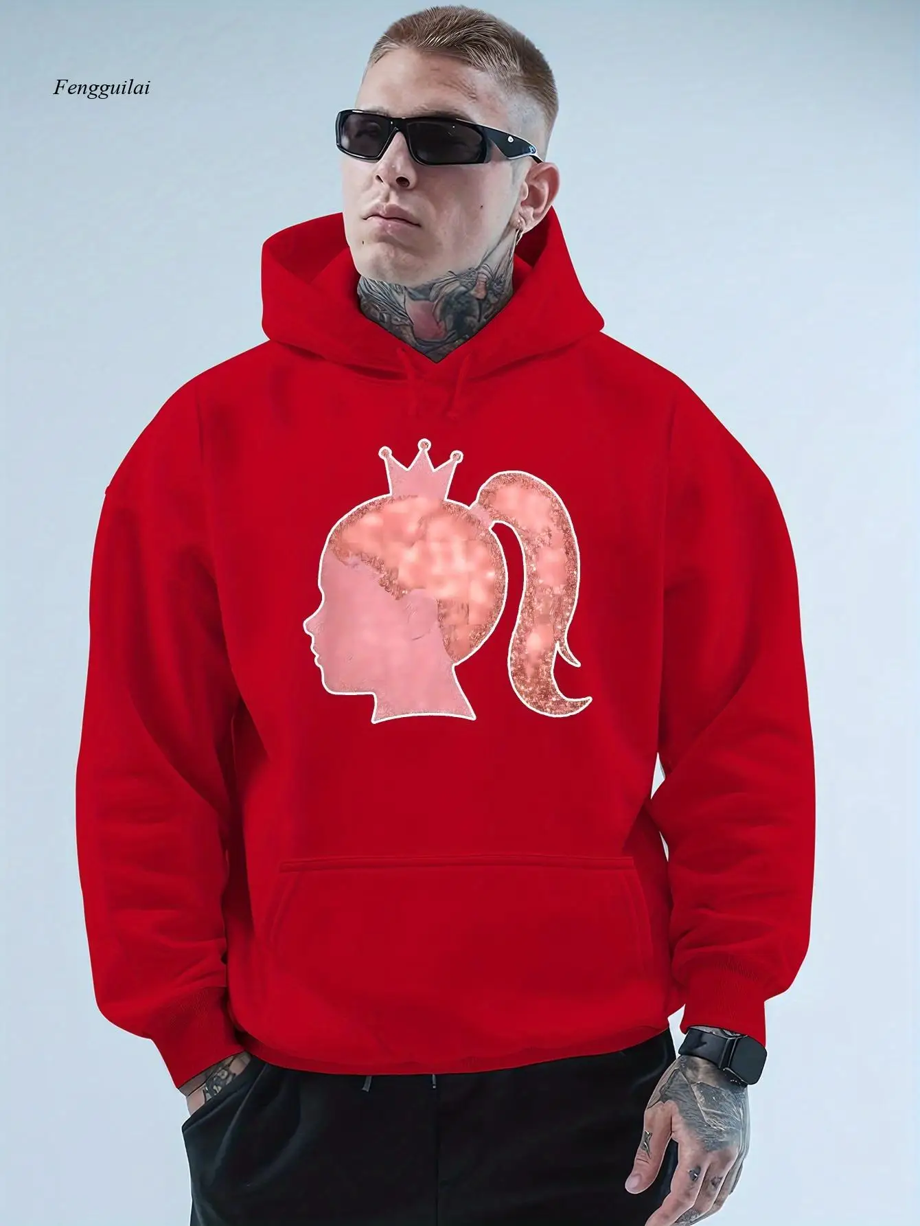 Плюшевая толстовка с капюшоном Every Girl Is Her Own Princess — уютный длинный рукав, повседневный стиль, розовая корона и принт щенка
Плюшевая толстовка с капюшоном Every Girl Is Her Own Princess — уютный длинный рукав, повседневный стиль, розовая корона и принт щенка