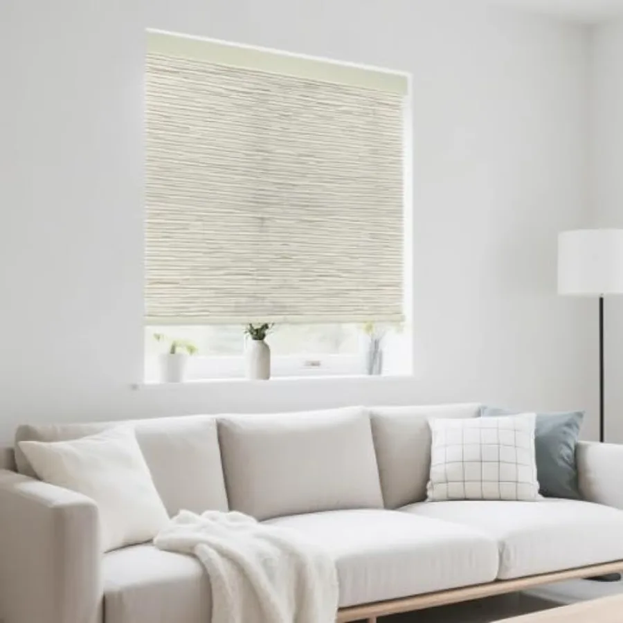 42" W x 72" H Cordless Light Filtering Roller Shade for Windows, Free Stop Windows Shades, Thermal Insulated Linen-Style Blinds
42" W x 72" H Cordless Light Filtering Roller Shade for Windows, Free Stop Windows Shades, Thermal Insulated Linen-Style Blinds