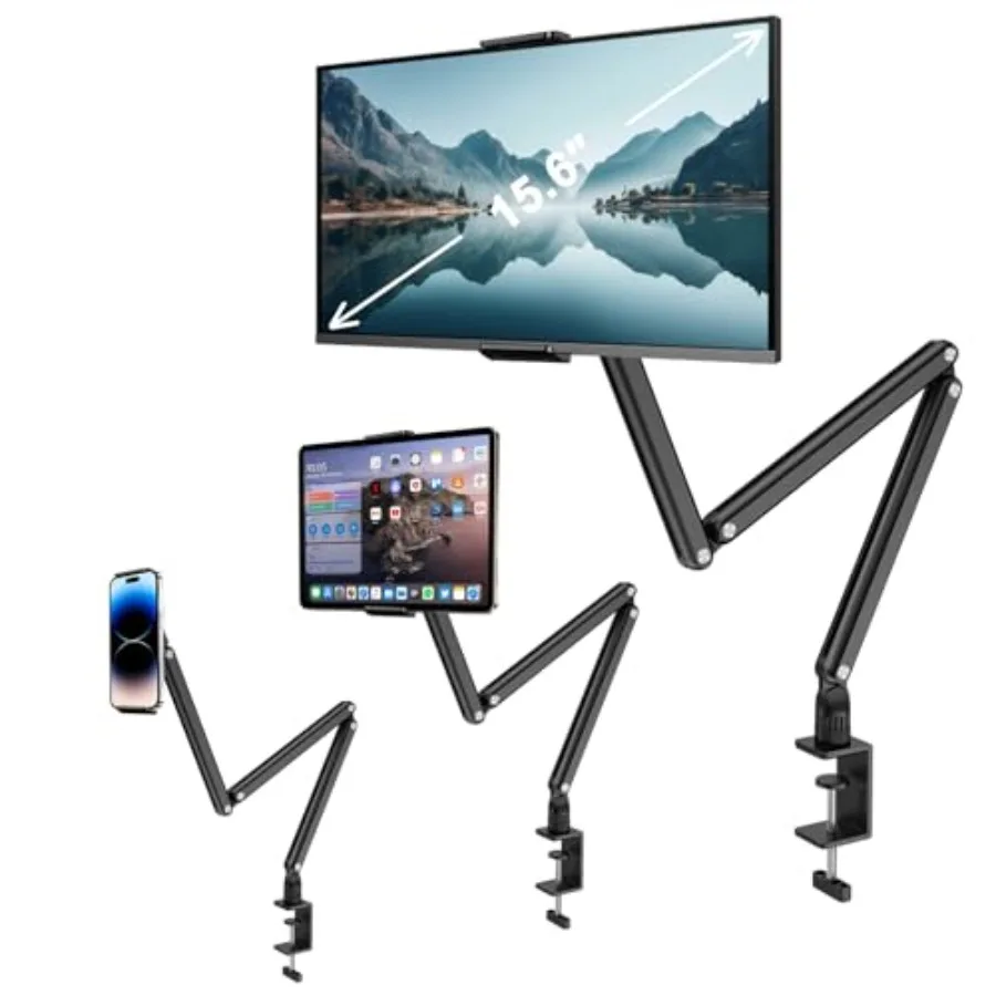 Tablet Stand for Desk/Bed Adjustable iPad Holder Clamp Mount Foldable Tablet Arm 360 Rotation for 5.1-15.9 iPad Pro 12.9/11 Air
Tablet Stand for Desk/Bed Adjustable iPad Holder Clamp Mount Foldable Tablet Arm 360 Rotation for 5.1-15.9 iPad Pro 12.9/11 Air