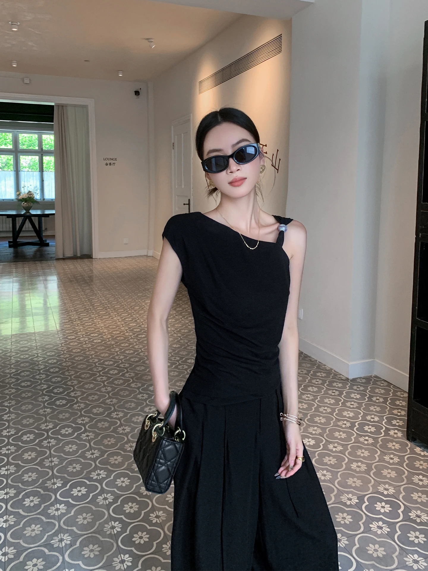 Ele Bla Strap Women's Top Versatile Simple Design Summer New Arrival BINGUO Asymmetric Commute Sle Polyester Rayon Blend
Ele Bla Strap Women's Top Versatile Simple Design Summer New Arrival BINGUO Asymmetric Commute Sle Polyester Rayon Blend