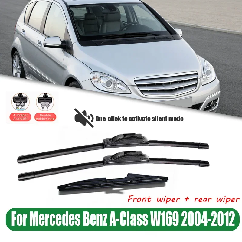 26'+23'+12' Front and rear wiper blades windshield windshield window brush for Mercedes-Benz A-Class W169 2004-2012 2005
26'+23'+12' Front and rear wiper blades windshield windshield window brush for Mercedes-Benz A-Class W169 2004-2012 2005