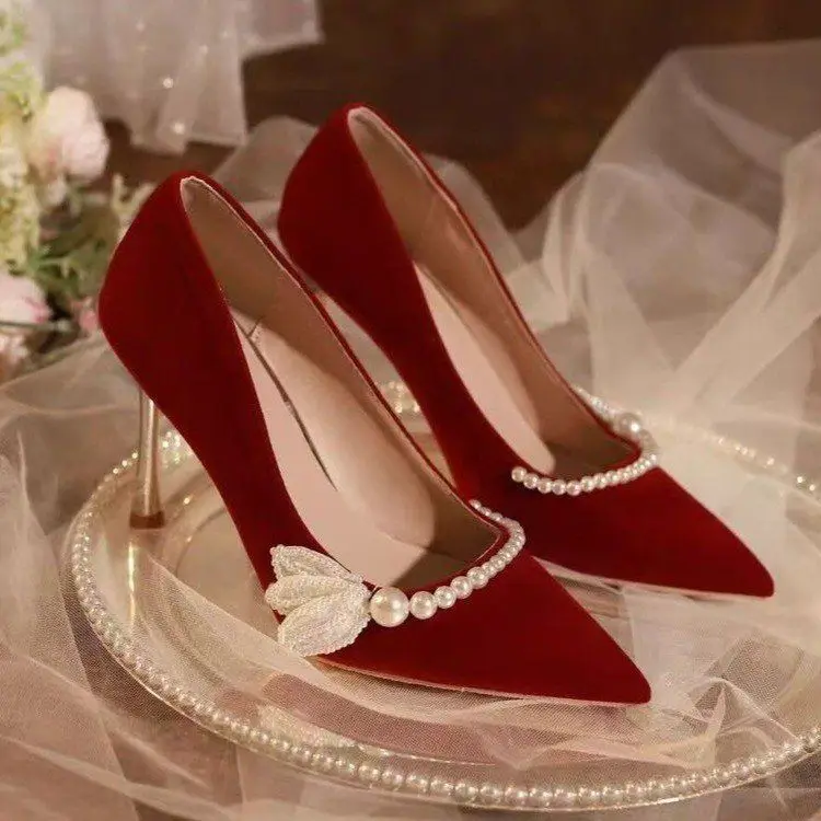 Wedding Shoes Female Bride Shoes Wedding Shoes Chinese Wedding Dress Red High Heels
Wedding Shoes Female Bride Shoes Wedding Shoes Chinese Wedding Dress Red High Heels