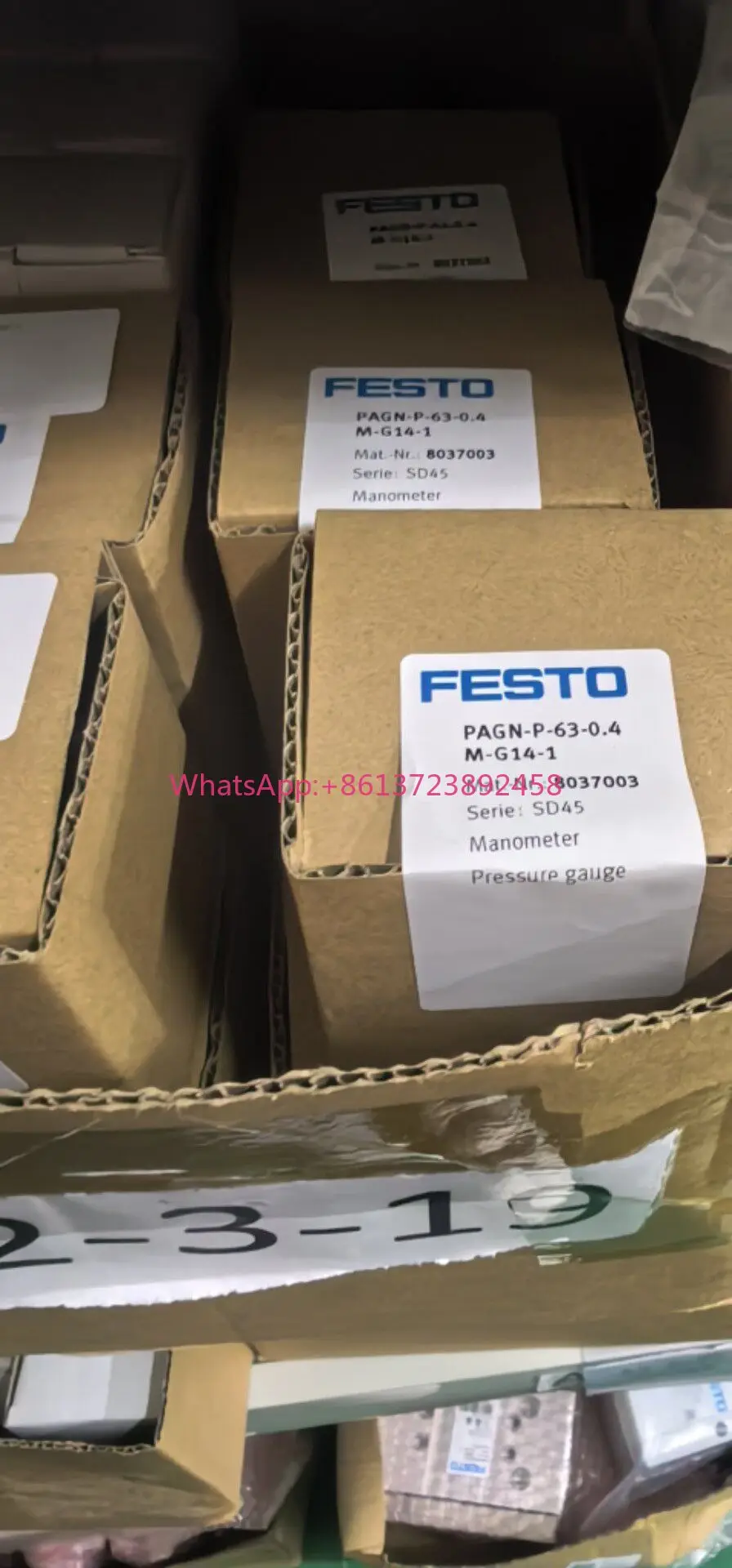 New FESTO pressure gauge, high quality
New FESTO pressure gauge, high quality