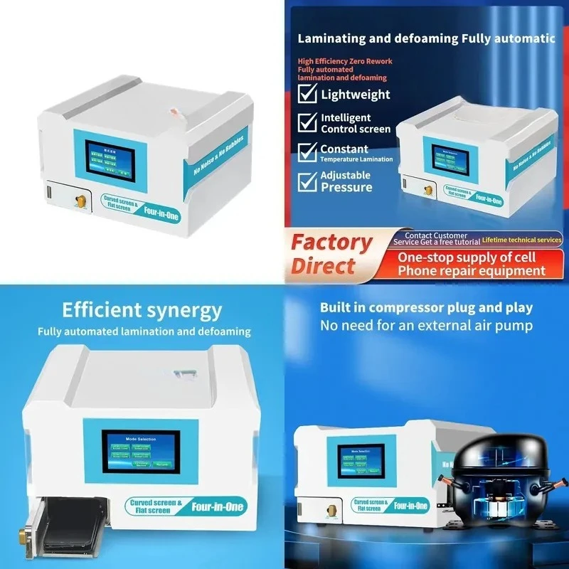New Arrivals 4 in 1 Defoaming and Laminating Machine OCA Vacuum Laminator Machine for Phone LCD Screen Repair
New Arrivals 4 in 1 Defoaming and Laminating Machine OCA Vacuum Laminator Machine for Phone LCD Screen Repair
