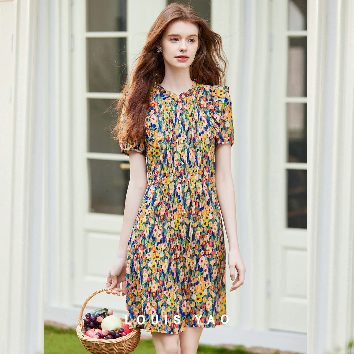 LOUIS YAO Printed Floral Dress Woman 2025 Summer New Vintage Set Head Slim Short Section Women's Dress Fashion
LOUIS YAO Printed Floral Dress Woman 2025 Summer New Vintage Set Head Slim Short Section Women's Dress Fashion