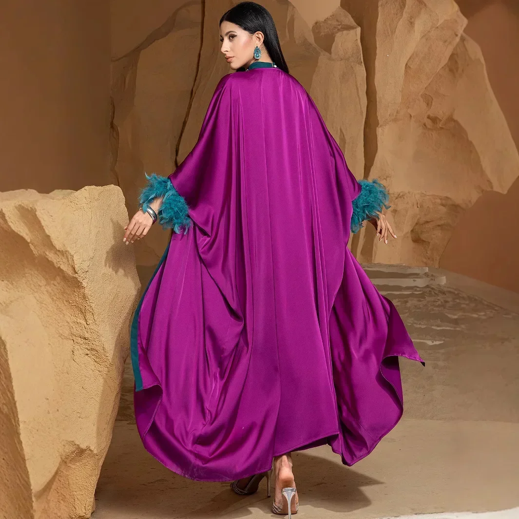 Luxury Dubai Abayas Diamonds Kimono Jalabiya Women Muslim Dress Sets 2PCS Turkey Kebaya Caftan Marocain Femme Robe Ramadan Eid
Luxury Dubai Abayas Diamonds Kimono Jalabiya Women Muslim Dress Sets 2PCS Turkey Kebaya Caftan Marocain Femme Robe Ramadan Eid