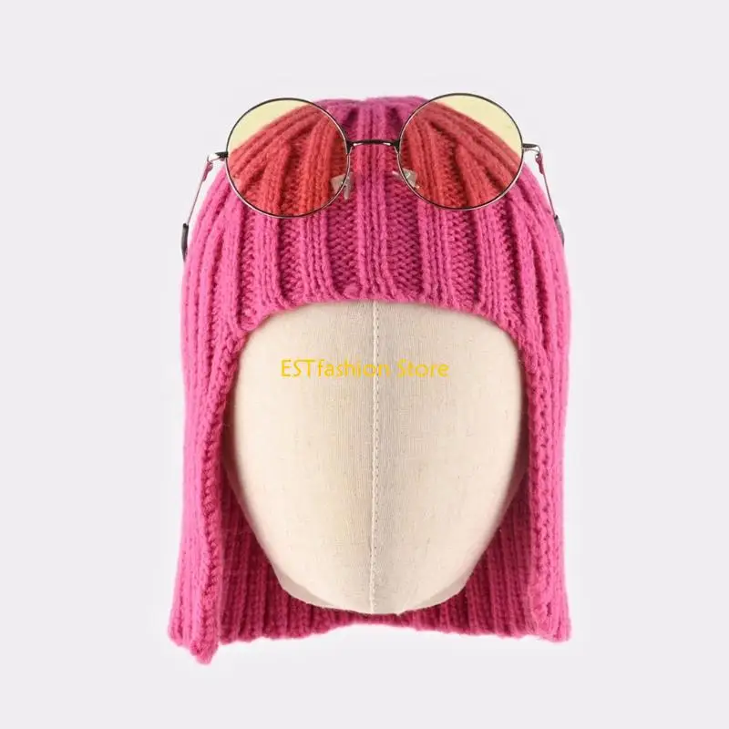 Y5GC Trendy Earflap Knit Cap Offering For Ladies Winter Activities Providing And Warmth
Y5GC Trendy Earflap Knit Cap Offering For Ladies Winter Activities Providing And Warmth