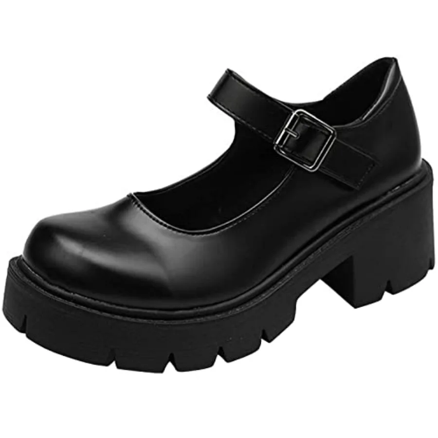 Women's Platform Mary Janes Chunky Heel Ankle Strap Uniform Dress Shoes Heeled Gothic Lolita Oxfords
Women's Platform Mary Janes Chunky Heel Ankle Strap Uniform Dress Shoes Heeled Gothic Lolita Oxfords