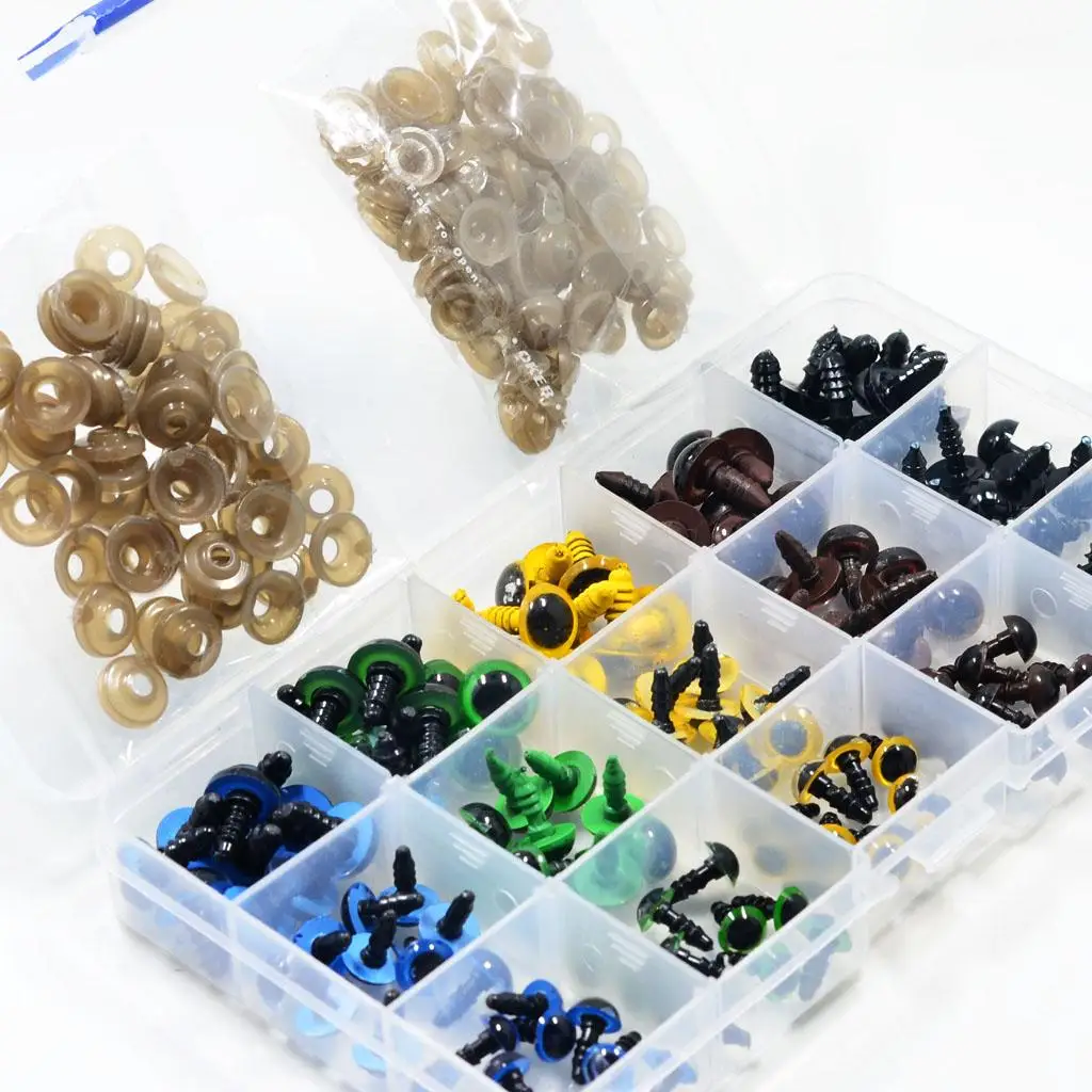 140pcs Craft Eyes Plastic Safety Eyes Set for Doll Teddy Bear Toy Making Supplies DIY Accessories
140pcs Craft Eyes Plastic Safety Eyes Set for Doll Teddy Bear Toy Making Supplies DIY Accessories