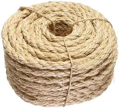 3/8" x 100ft Natural Sisal Rope - Biodegradable, Durable, Indoor/Out Use
3/8" x 100ft Natural Sisal Rope - Biodegradable, Durable, Indoor/Out Use