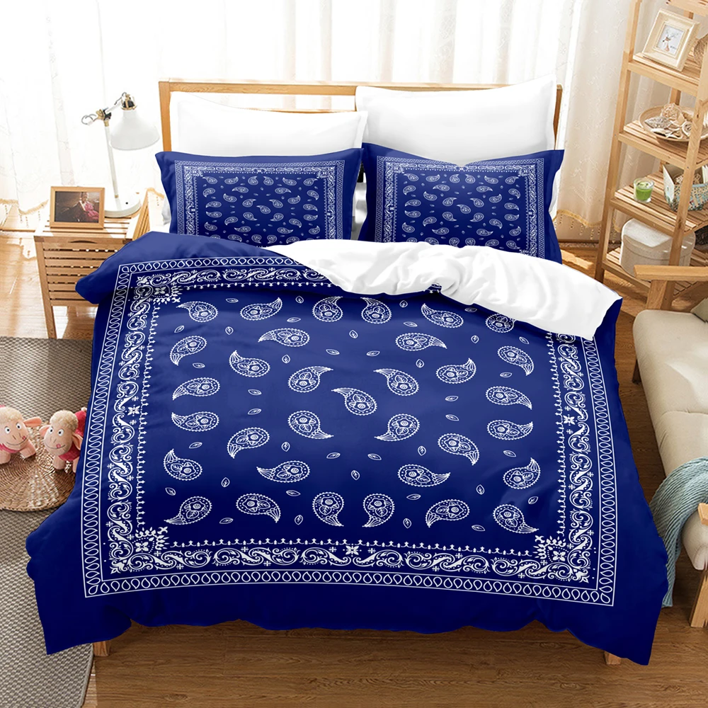 2/3pcs Paisley Bandanna Printed Duvet Cover Comfortable Paisley Flowers Bedding Set For Bedroom , Machine Washable
2/3pcs Paisley Bandanna Printed Duvet Cover Comfortable Paisley Flowers Bedding Set For Bedroom , Machine Washable