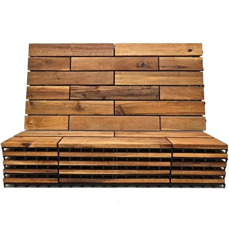 Interlocking Longboard Deck Tiles, Acacia Wood Interlocking Deck Tiles - Easy Install for Patio Flooring and Walkways with Rais
Interlocking Longboard Deck Tiles, Acacia Wood Interlocking Deck Tiles - Easy Install for Patio Flooring and Walkways with Rais