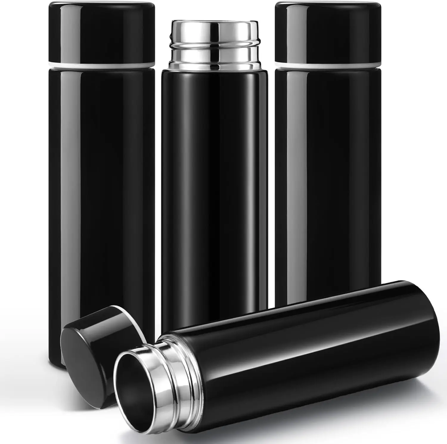 Мини-термосы из нержавеющей стали, 130 мл, тонкие, сохраняют напитки холодными и горячими, для женщин, для кармана/сумки (черные, 4 шт.)
Мини-термосы из нержавеющей стали, 130 мл, тонкие, сохраняют напитки холодными и горячими, для женщин, для кармана/сумки (черные, 4 шт.)