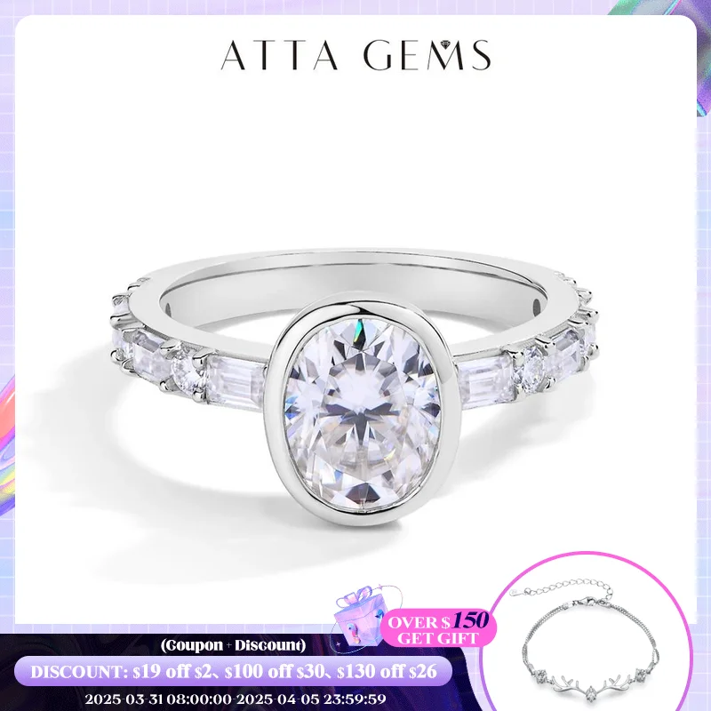 ATTAGEMS 2024 Top Quality Oval Cut 2.0CT Moissanite Rings for Women Solid S925 Sterling SIlver Fine Jewelry With GRA Certificate
ATTAGEMS 2024 Top Quality Oval Cut 2.0CT Moissanite Rings for Women Solid S925 Sterling SIlver Fine Jewelry With GRA Certificate